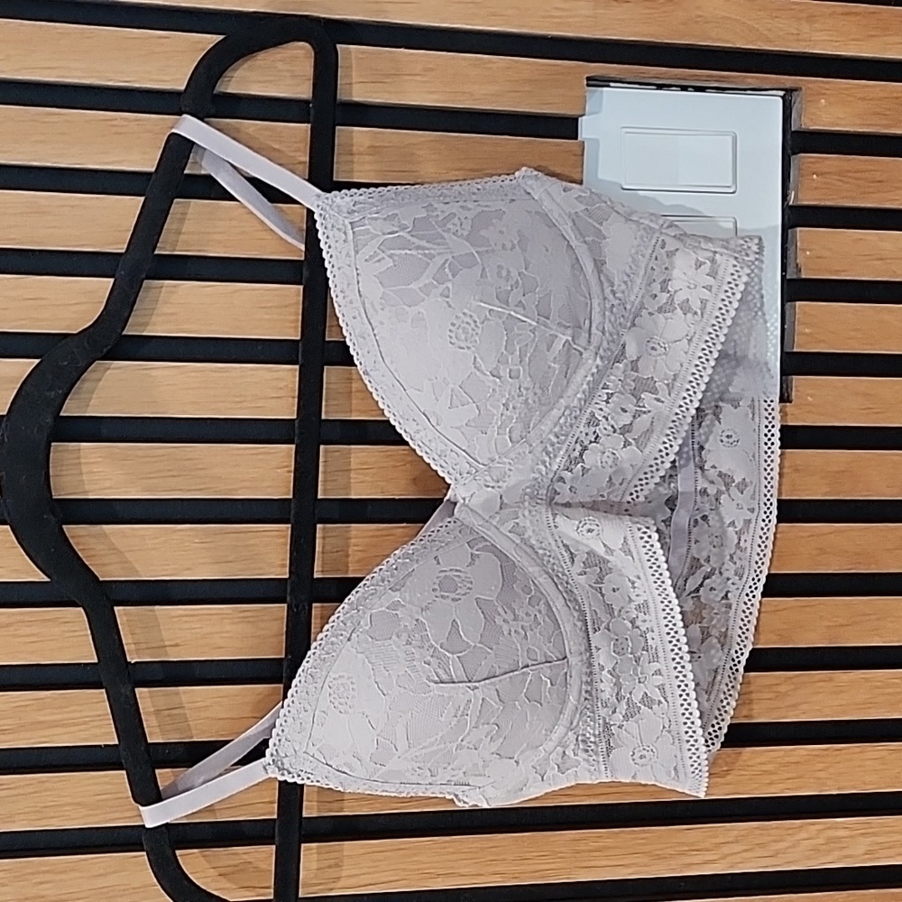 3/$10 gray Victoria's secret bralette
